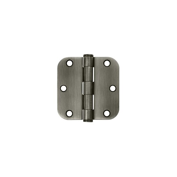 S35R5HD15A Heavy Duty 5/8 Radius Hinge Antique Nickel, 10PK